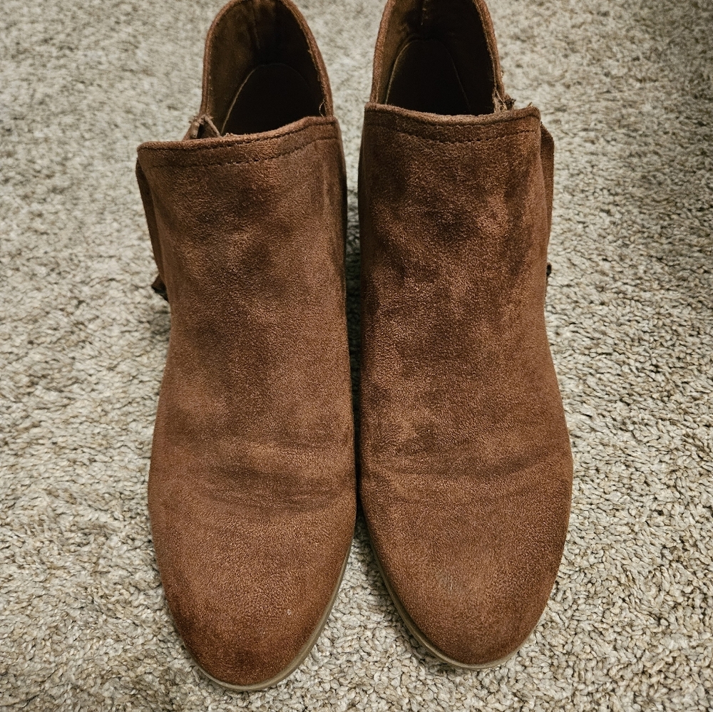 Women's Brown Suede Ankle Boots